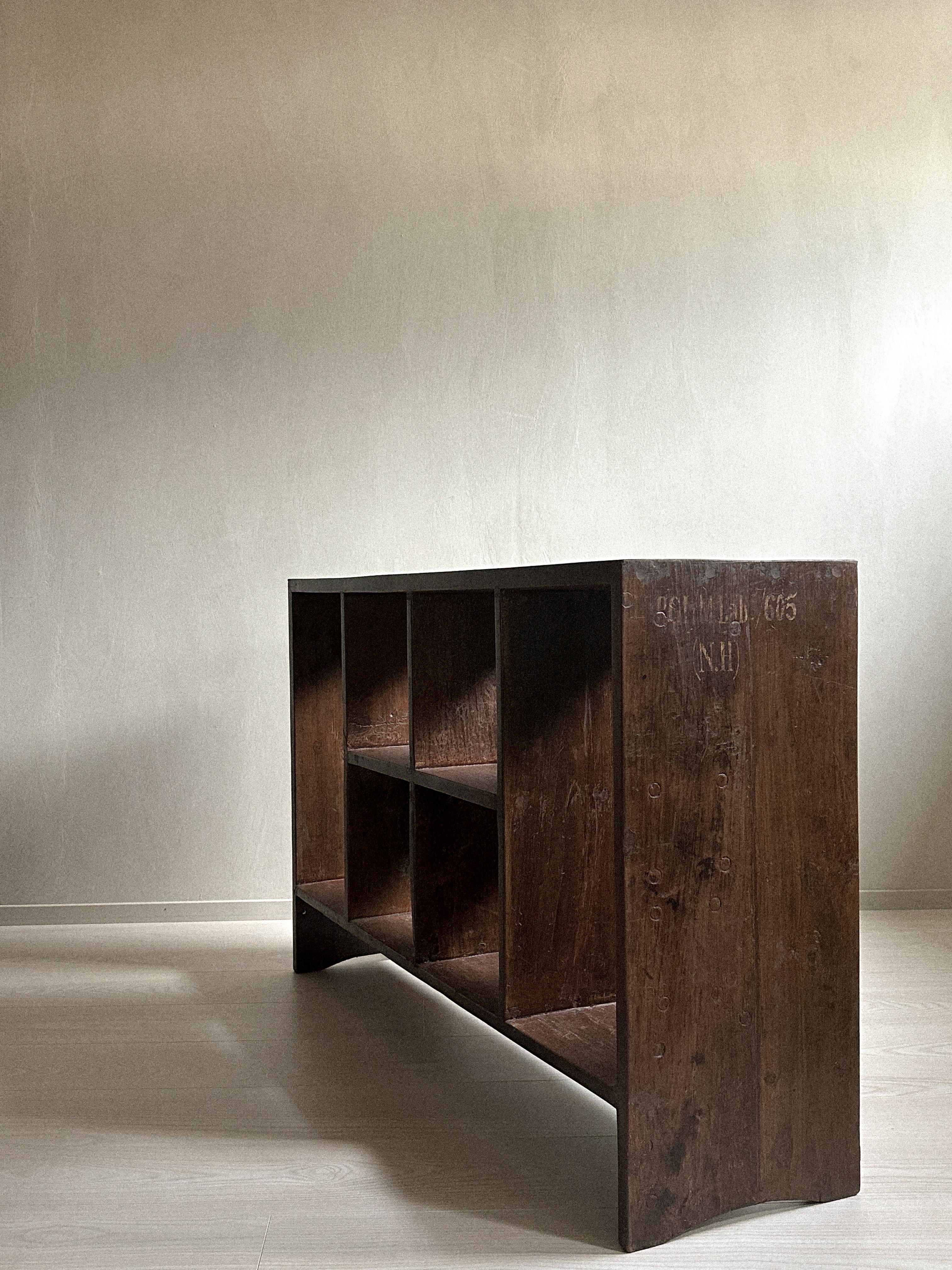 20th Century A Pair of Pierre Jeanneret '1896-1967' 'PJ-R-27-A' File Racks, India, 1950s For Sale