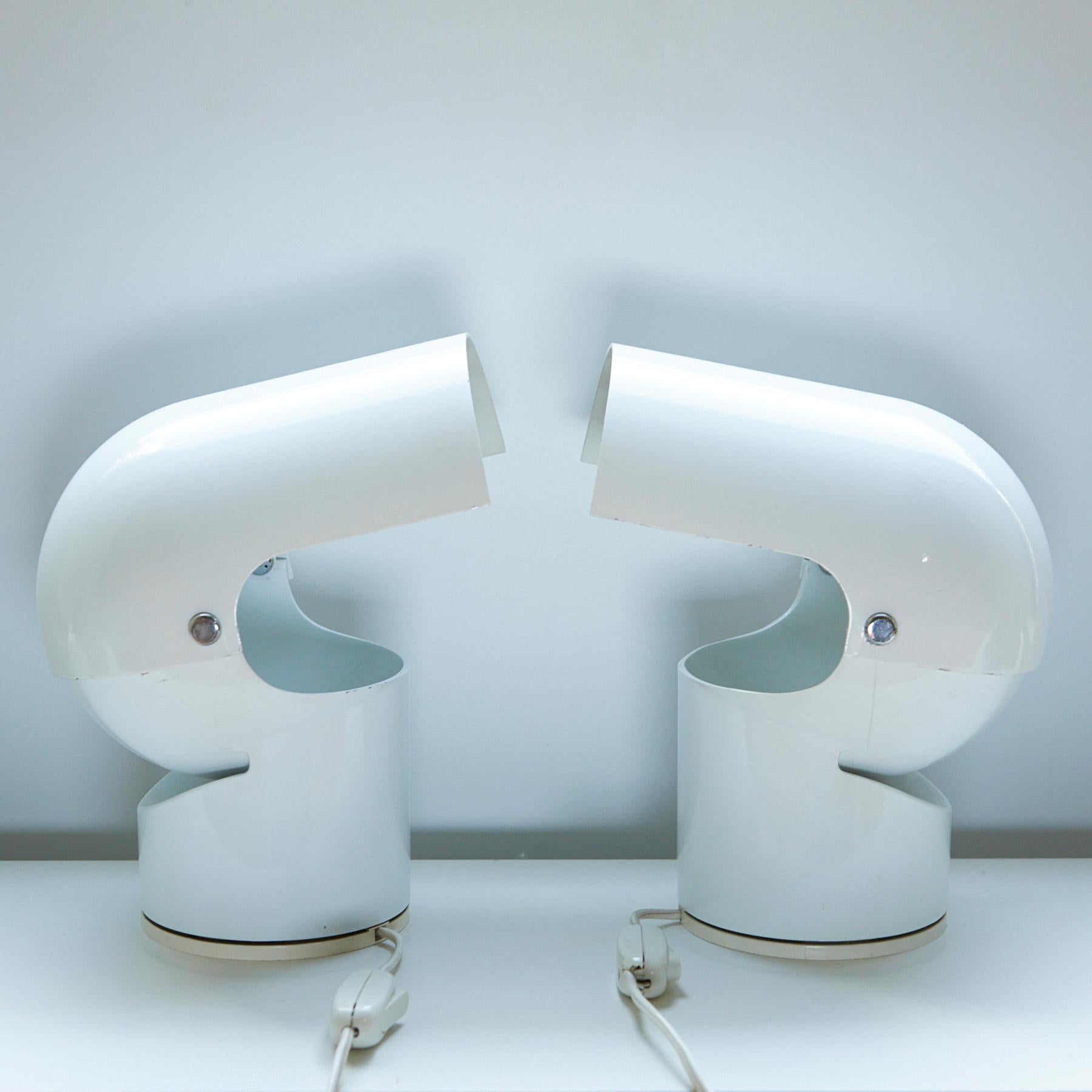 Late 20th Century A Pair of Pileino Table Lamps by Gae Aulenti for Artemide For Sale