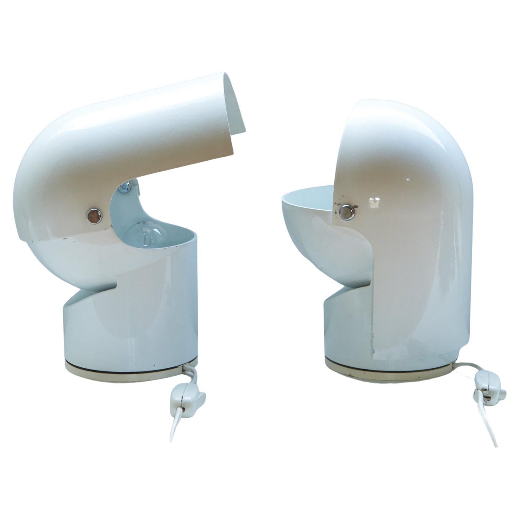 A Pair of Pileino Table Lamps by Gae Aulenti for Artemide For Sale