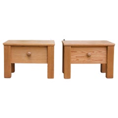 A Pair of Pine Bedside Tables Erik Höglund for Boda Trä