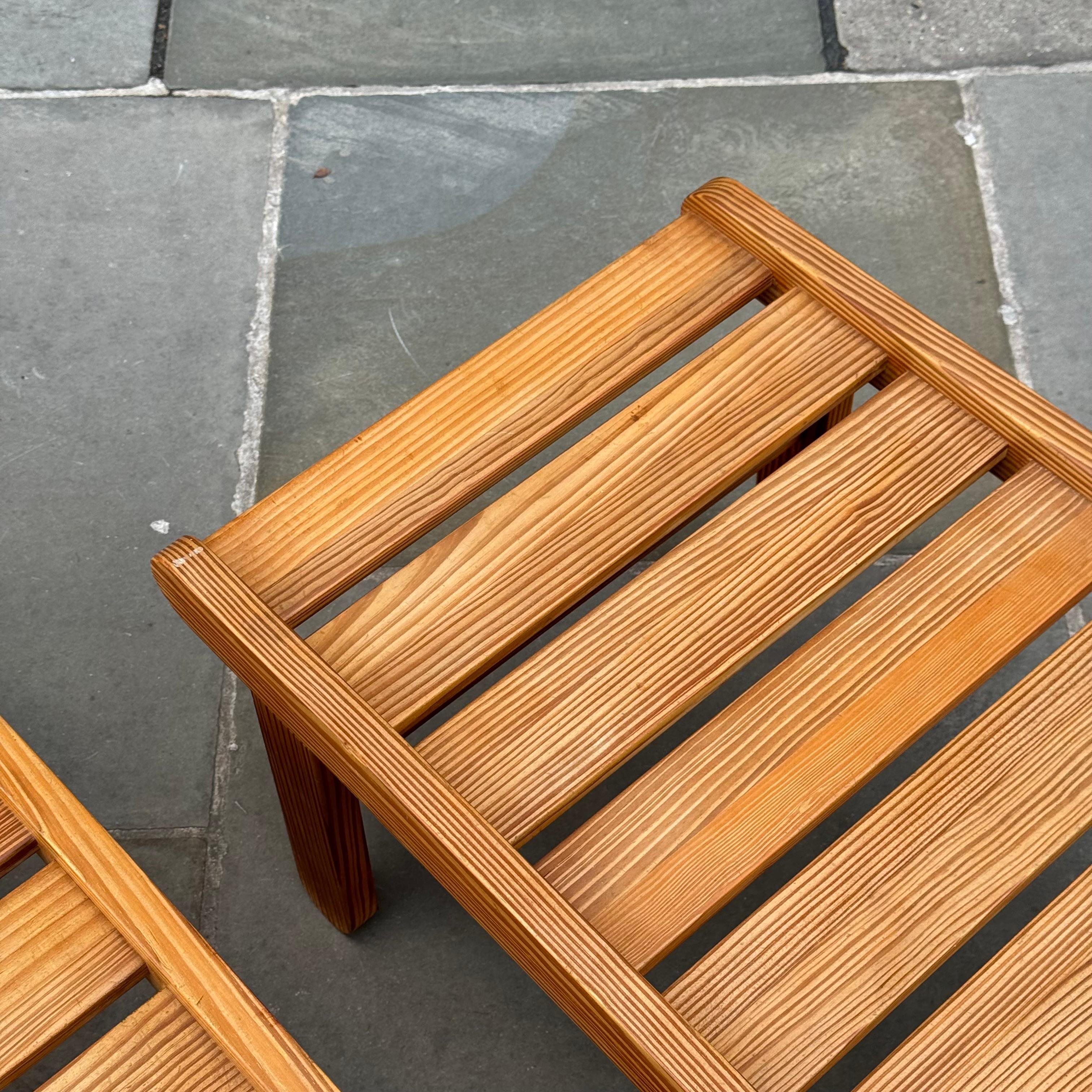 A Pair of Pine Benches, Bernt Petersen, Denmark For Sale 2