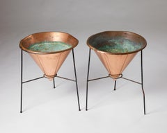 A pair of planters model M-97 designed by Hans Agne Jakobsson, Sweden 1950/1960s