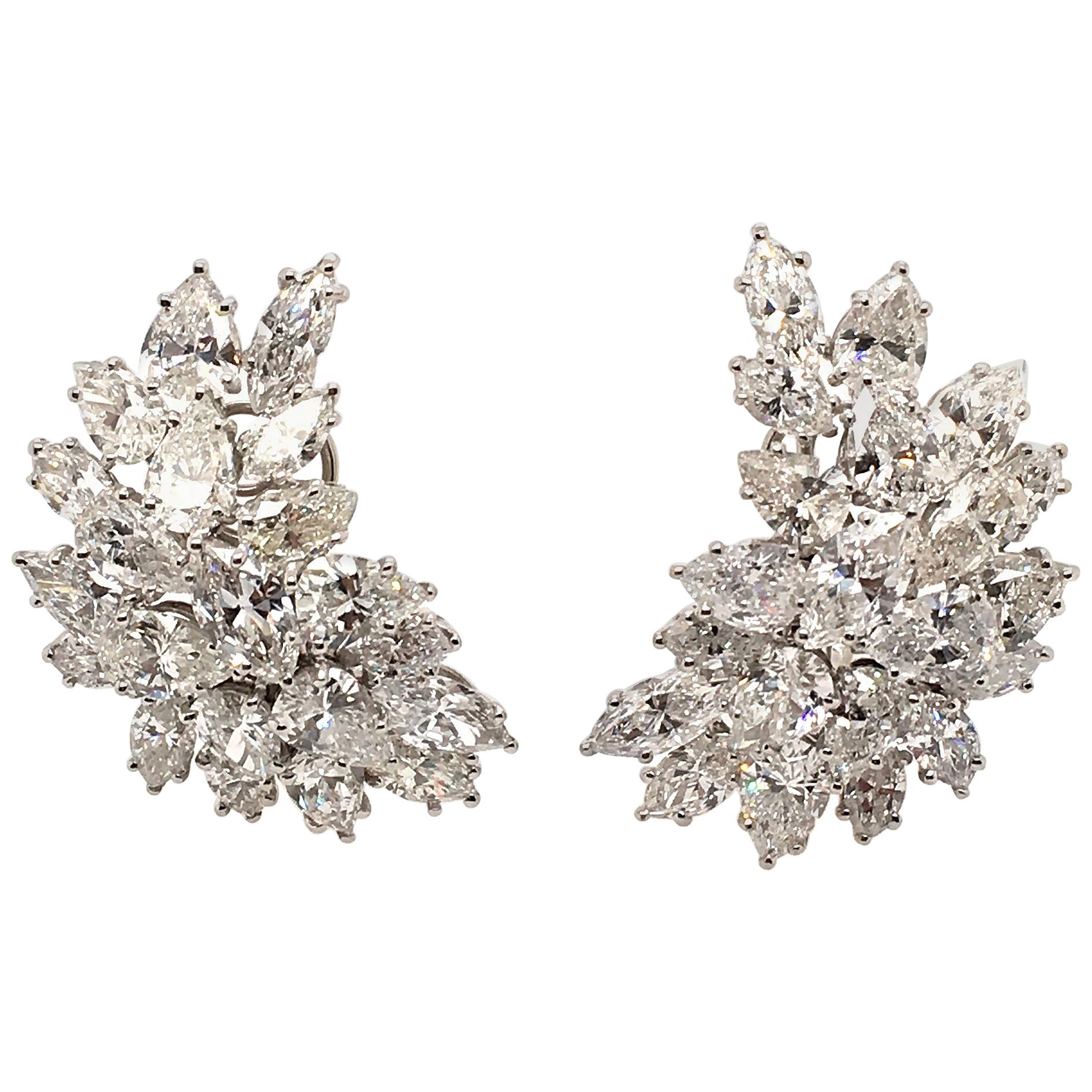 Antique Diamond Clipon Earrings 2,511 For Sale at 1stdibs