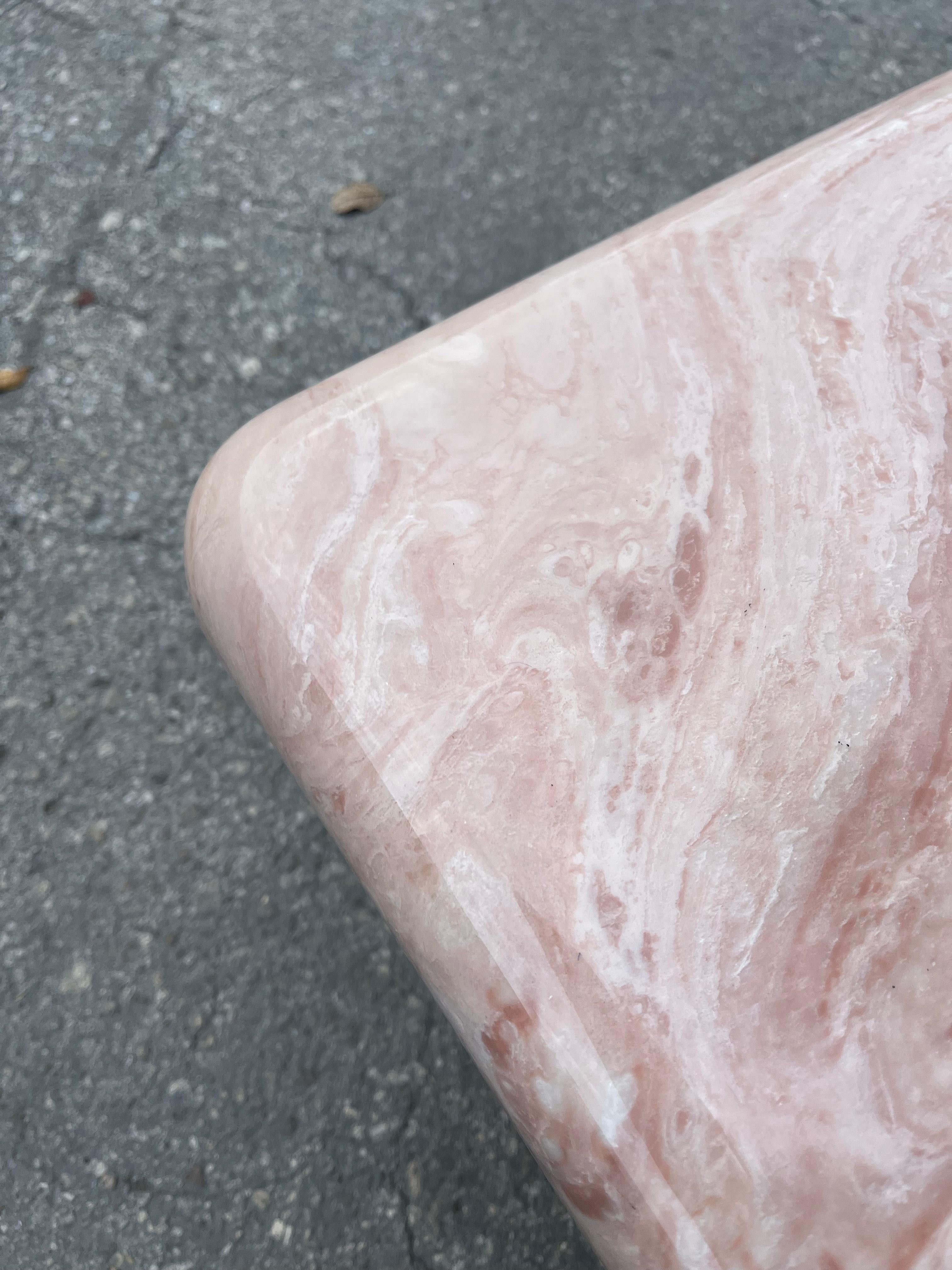 A Pair of Post Modern Faux Marble Resin Nesting Tables. Circa 1980s For Sale 12