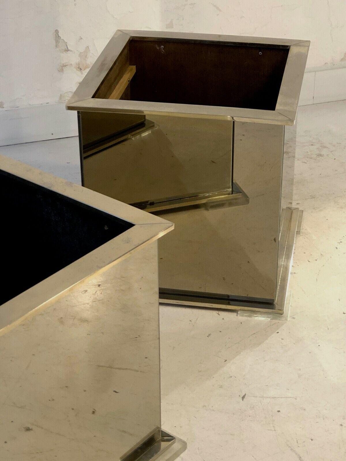 A Pair of POST-MODERN PLANTERS by GUY LEFEVRE for MAISON JANSEN, France 1970 For Sale 2