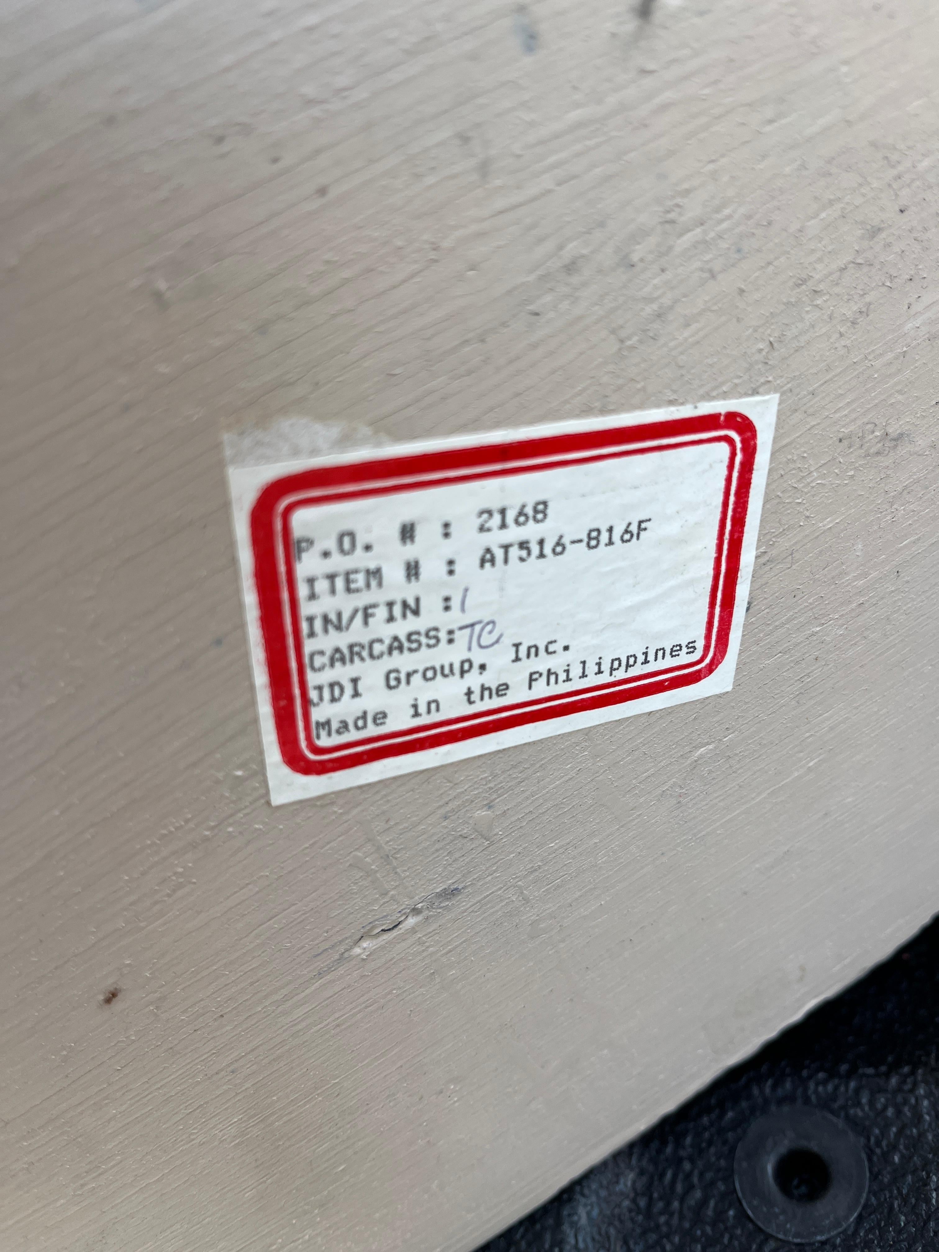 A Pair of Post Modern Tessellated Mactan Stone Side Tables. Circa 1980s For Sale 6