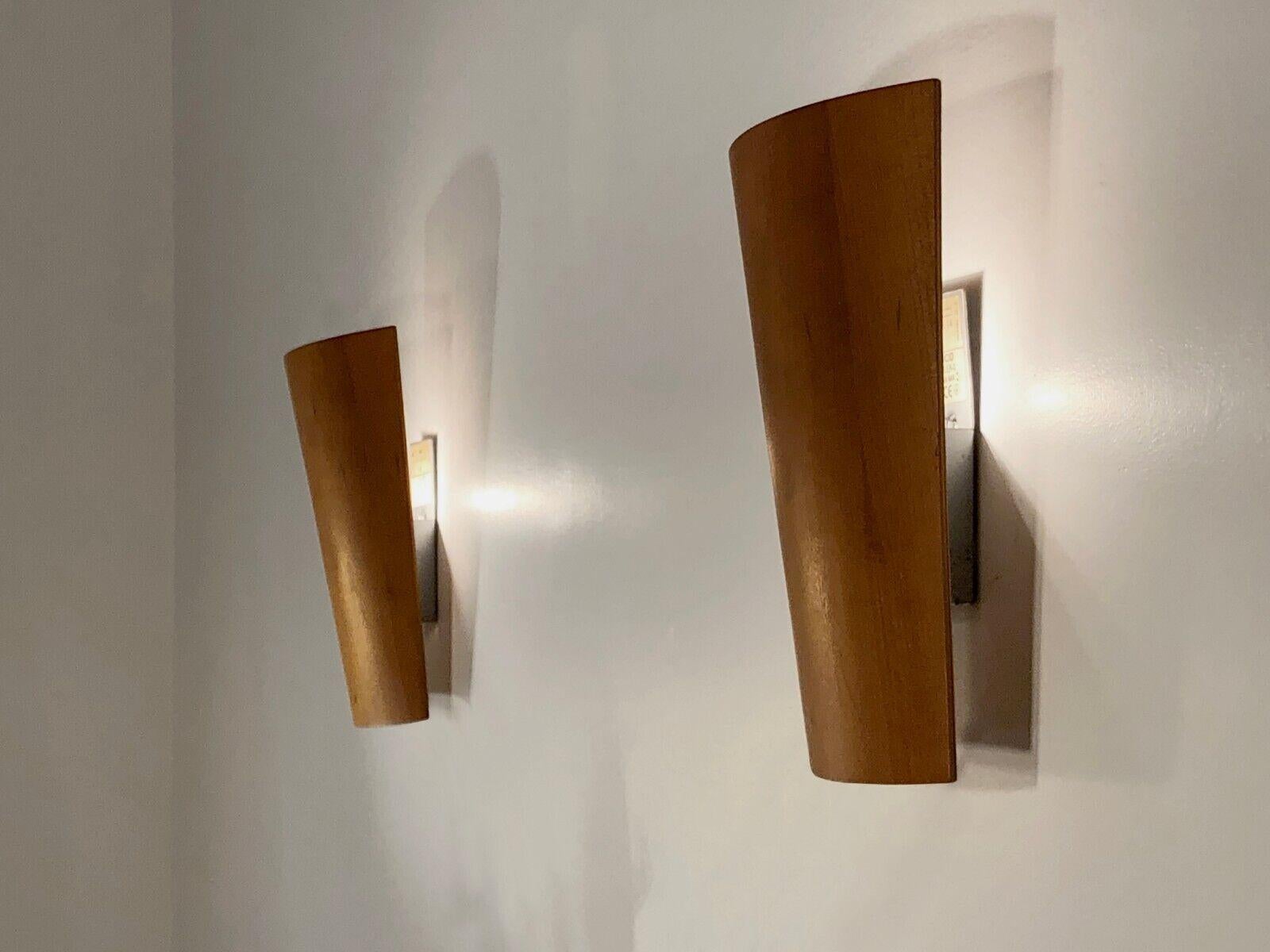 French A Pair of Post-Modern WALL APPLIQUES SCONCES by LUCID, France 1990 For Sale