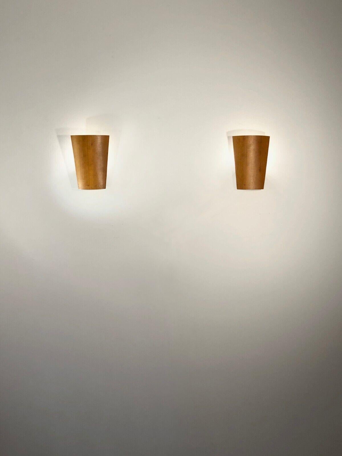 Metal A Pair of Post-Modern WALL APPLIQUES SCONCES by LUCID, France 1990 For Sale