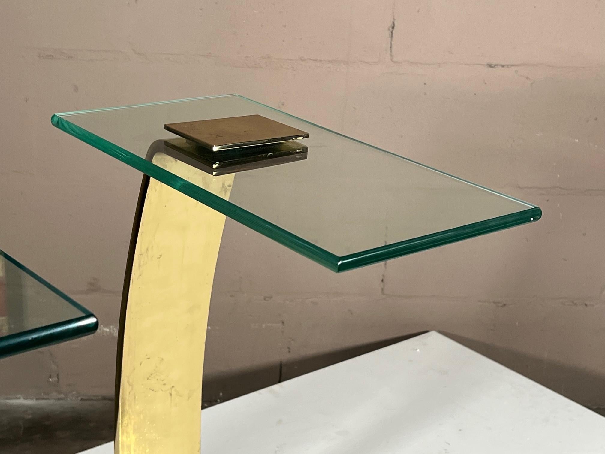 Pair of Postmodern Dia Side Tables 8