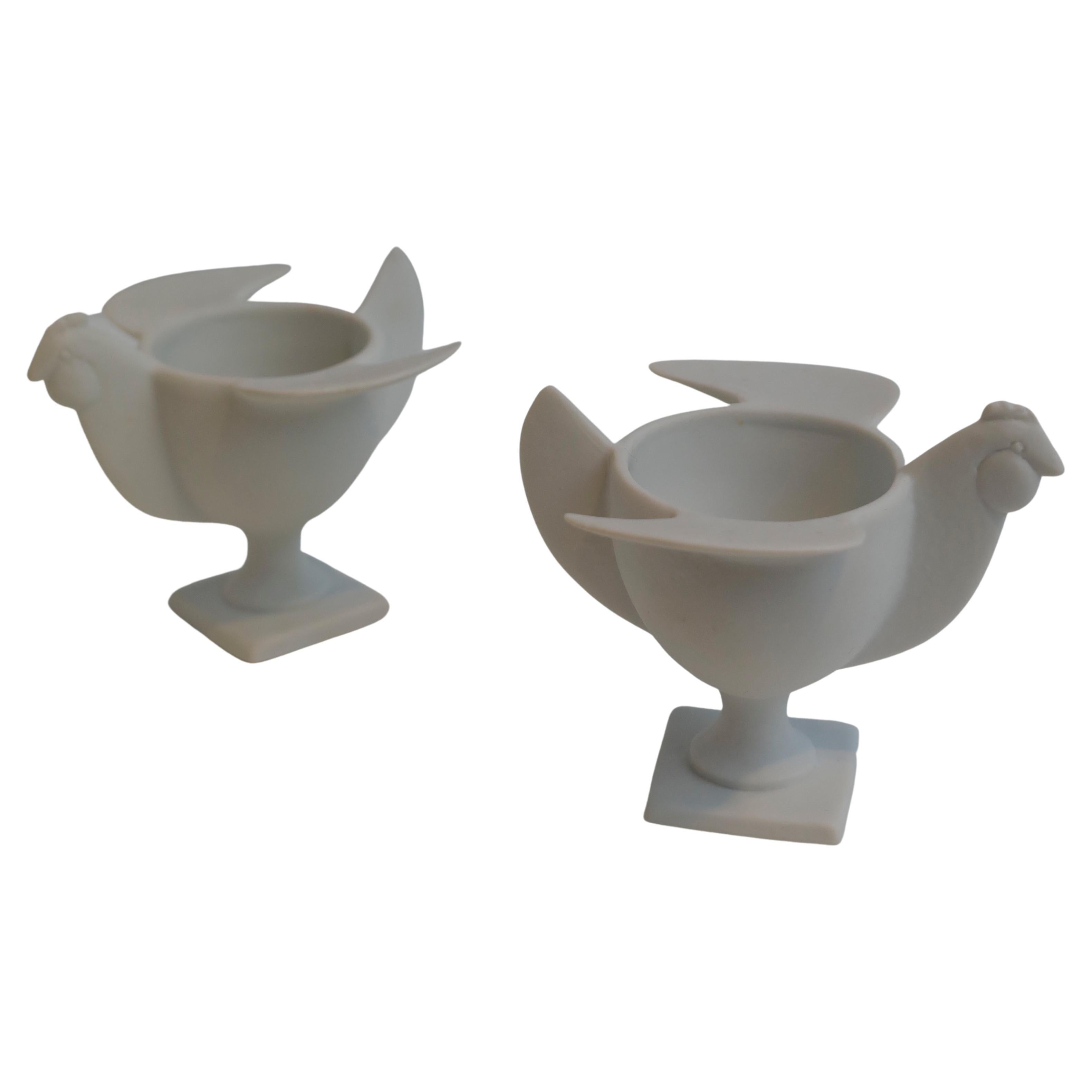 Pareja de hueveras Poules de Lalanne en venta