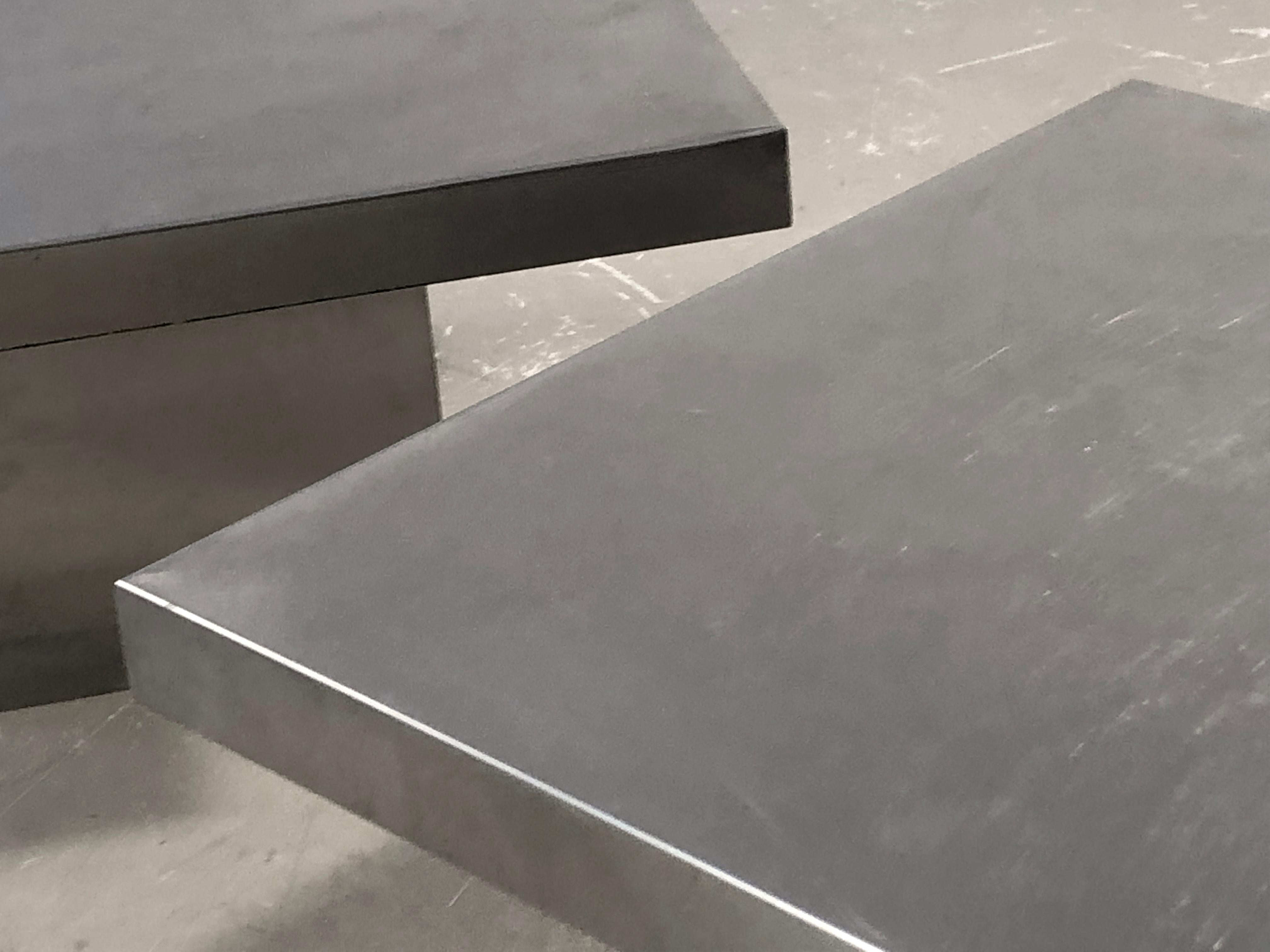 French A Pair of RADICAL POSTMODERN Side or COFFEE TABLES, by KAPPA, France 1970 For Sale