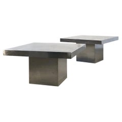 Ein Paar RADICAL POSTMODERN Side or COFFEE TABLES, von KAPPA, Frankreich 1970
