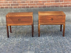 A pair of rare Danish Kai Kristiansen night stands from the 1960's