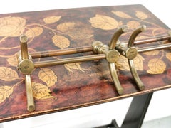 Pair of Rare Late Victorian 19th Century Aesthetic Movement Brass Firedogs