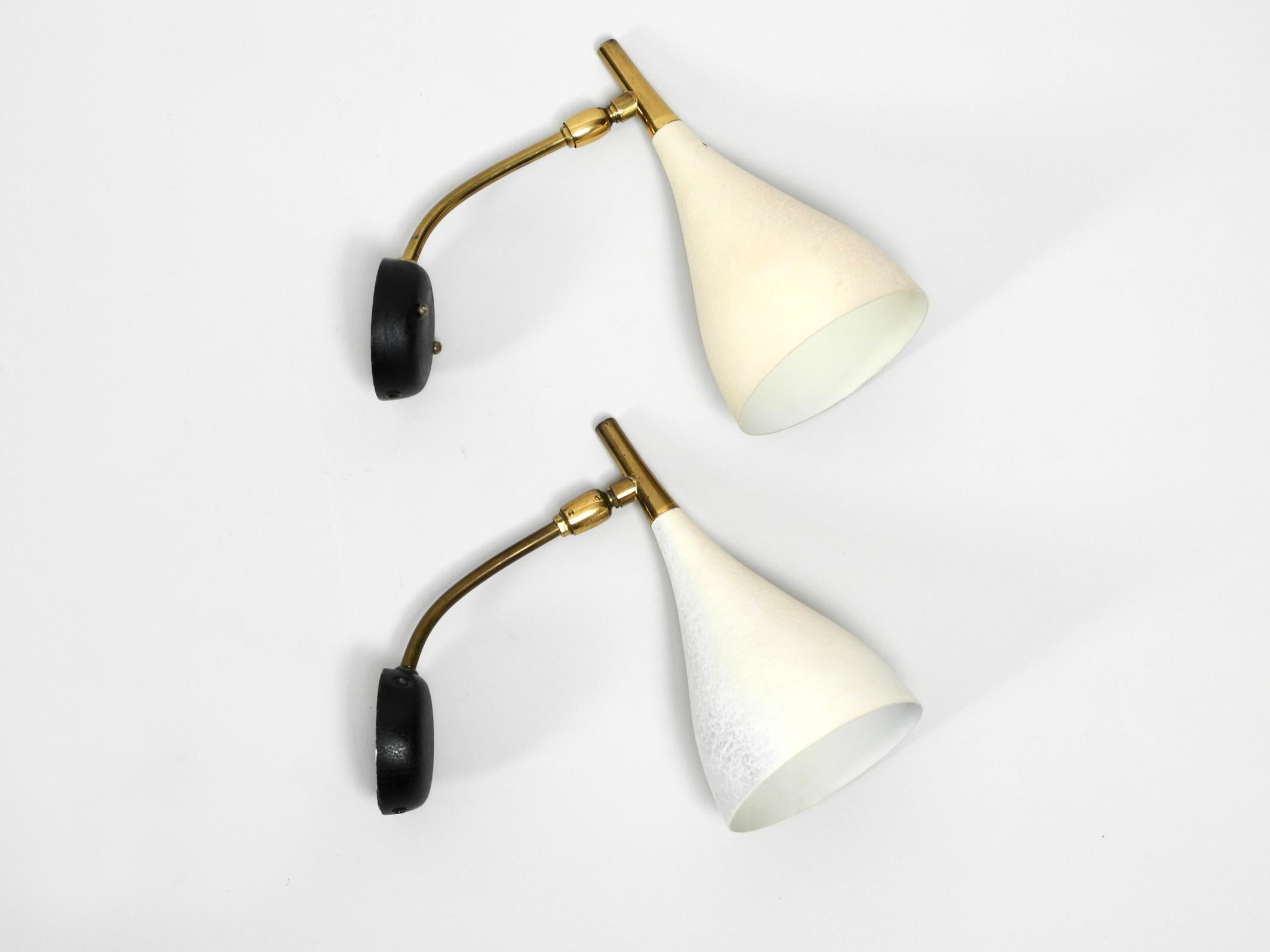A pair of rare Louis Kalff Mid Century wall lamps for Cosack  2