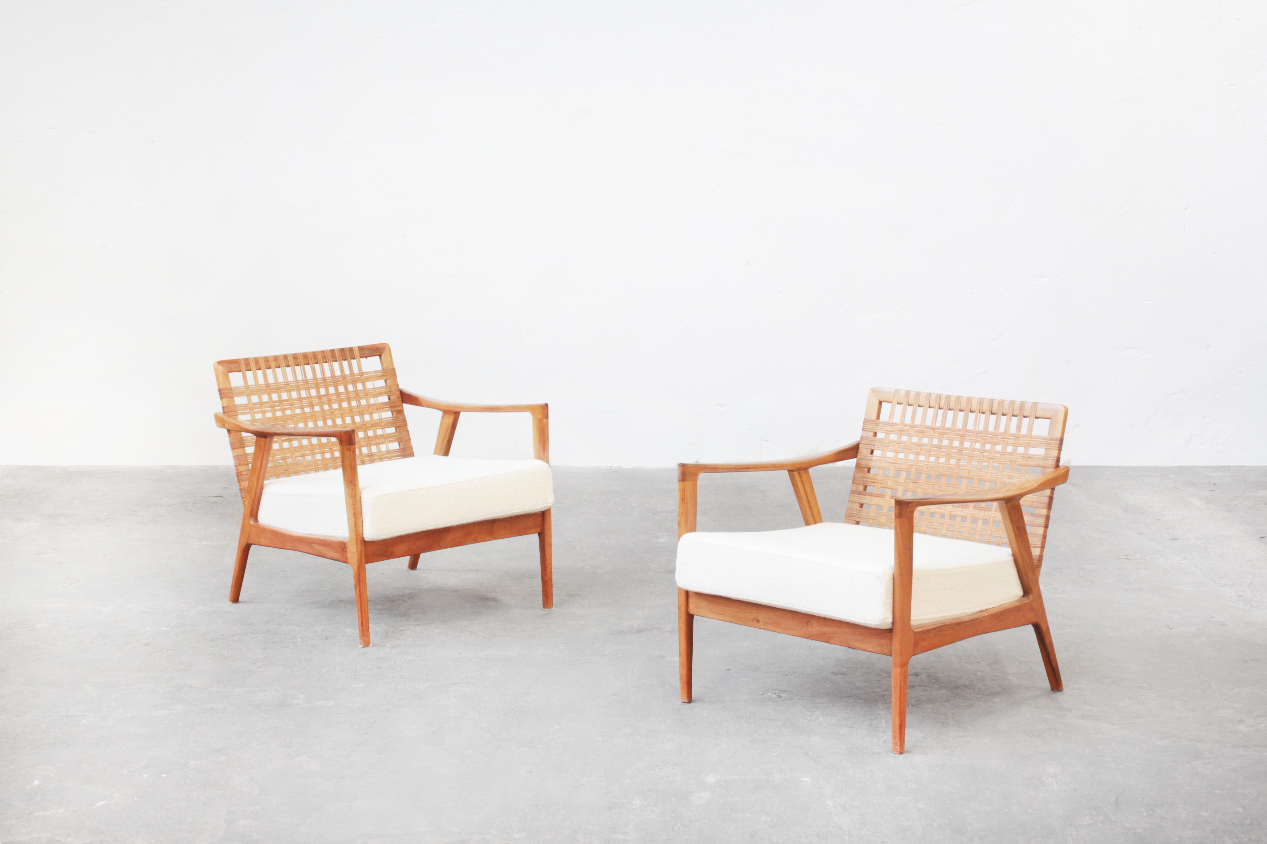Pair of Rare Lounge Chairs by Knoll Ant., Germany 1960s 5