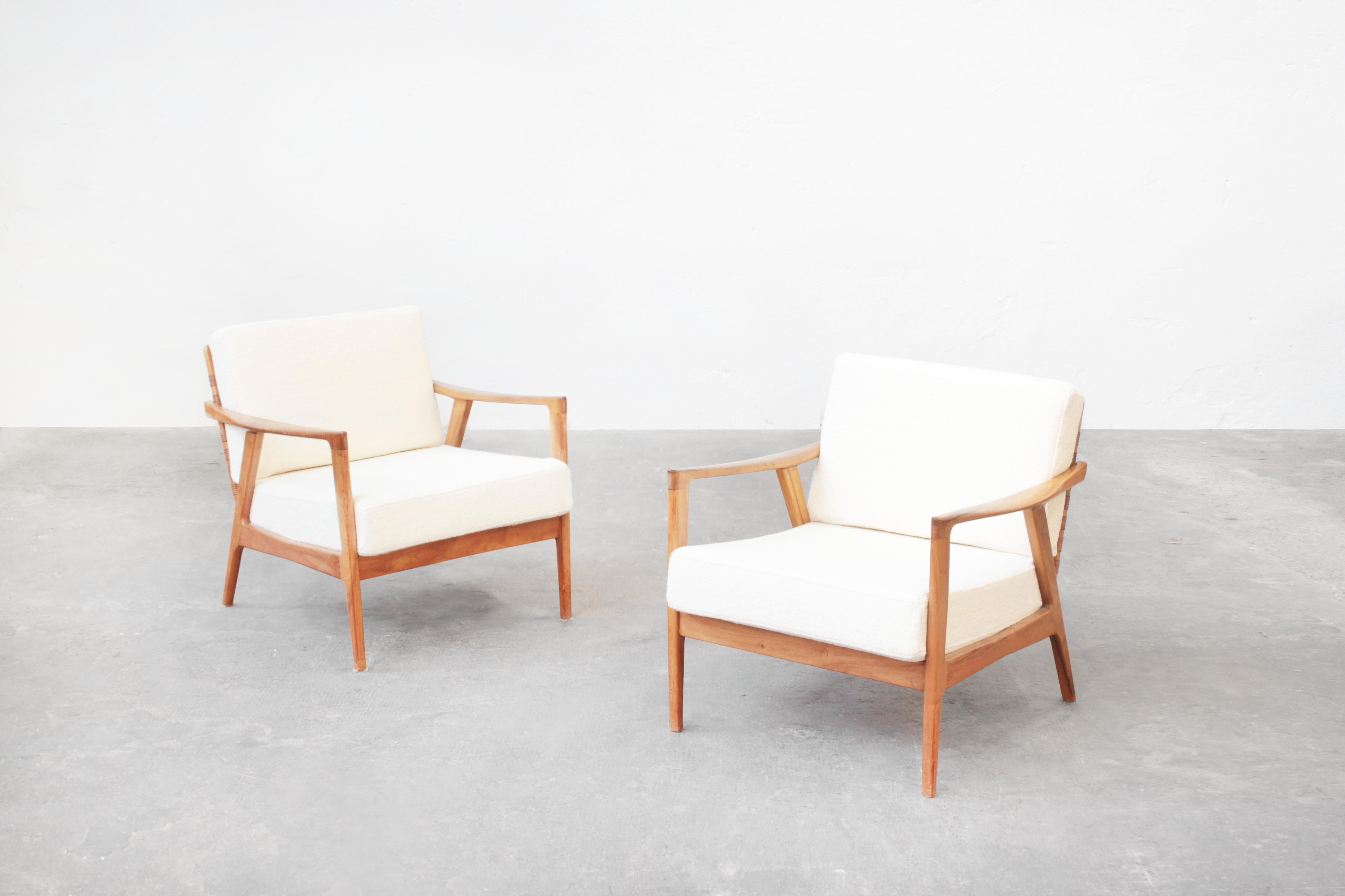 Pair of Rare Lounge Chairs by Knoll Ant., Germany 1960s 6