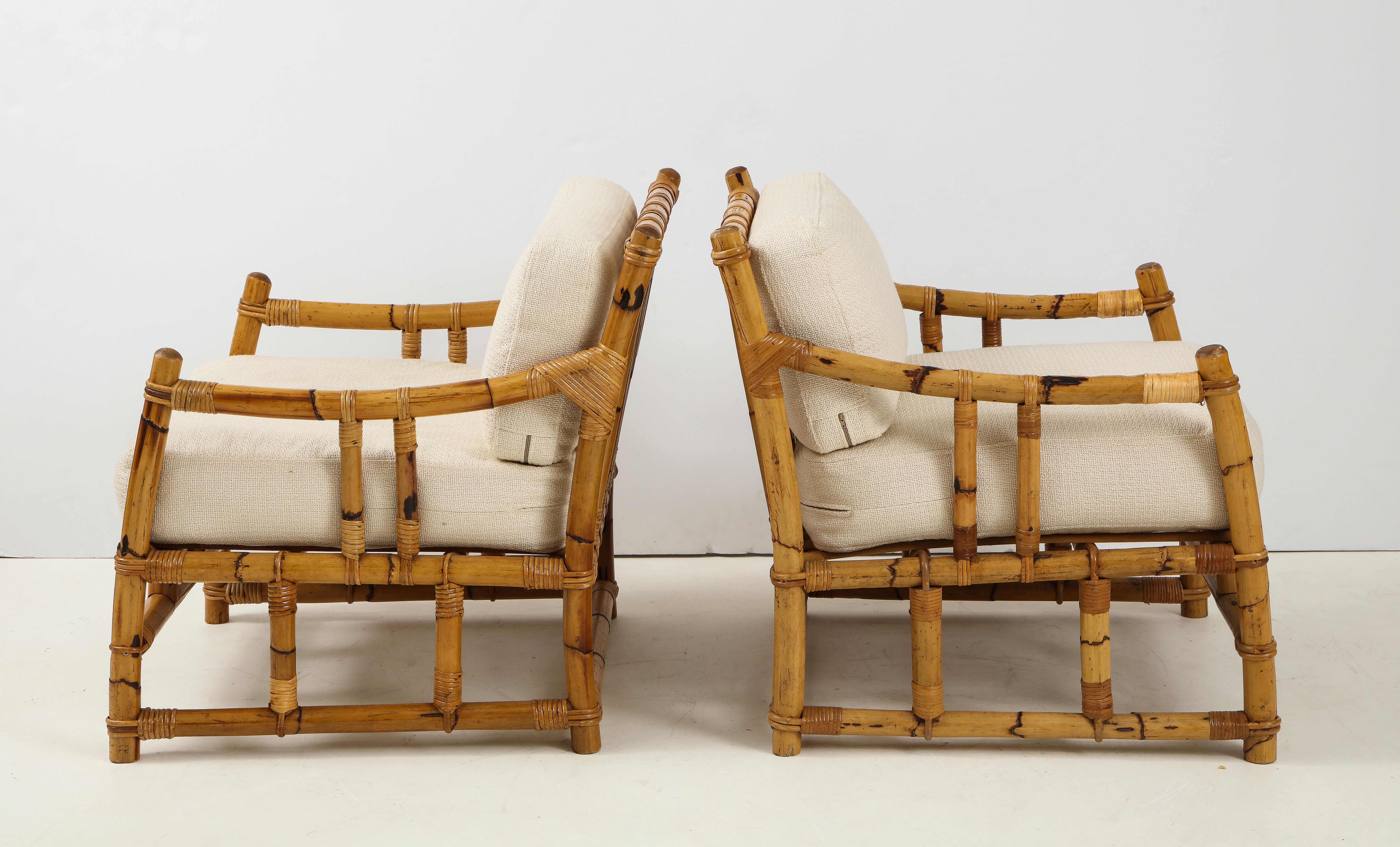 Pair of Rattan Fauteuils 4