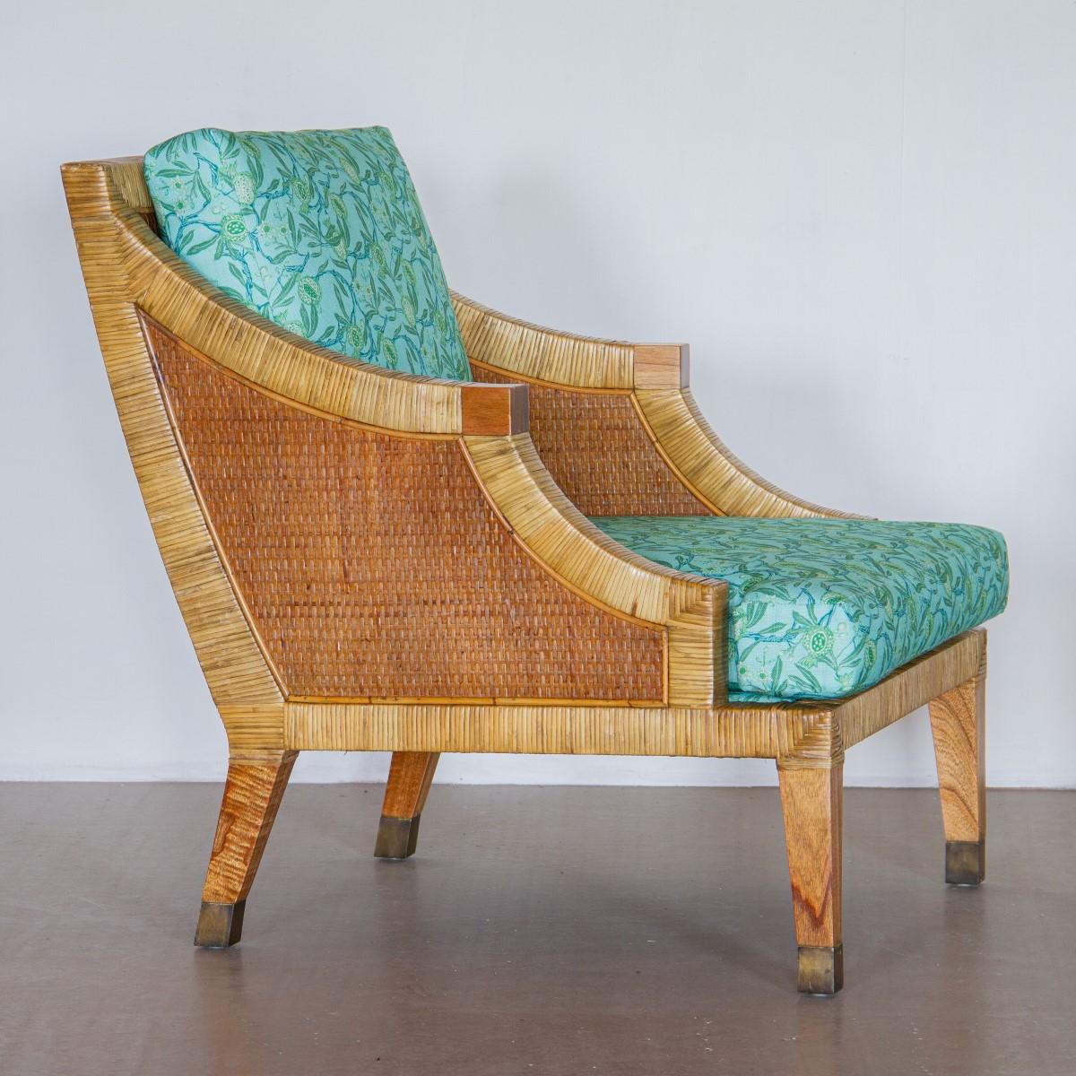 Pair of Rattan Framed Armchairs, 1970s 5