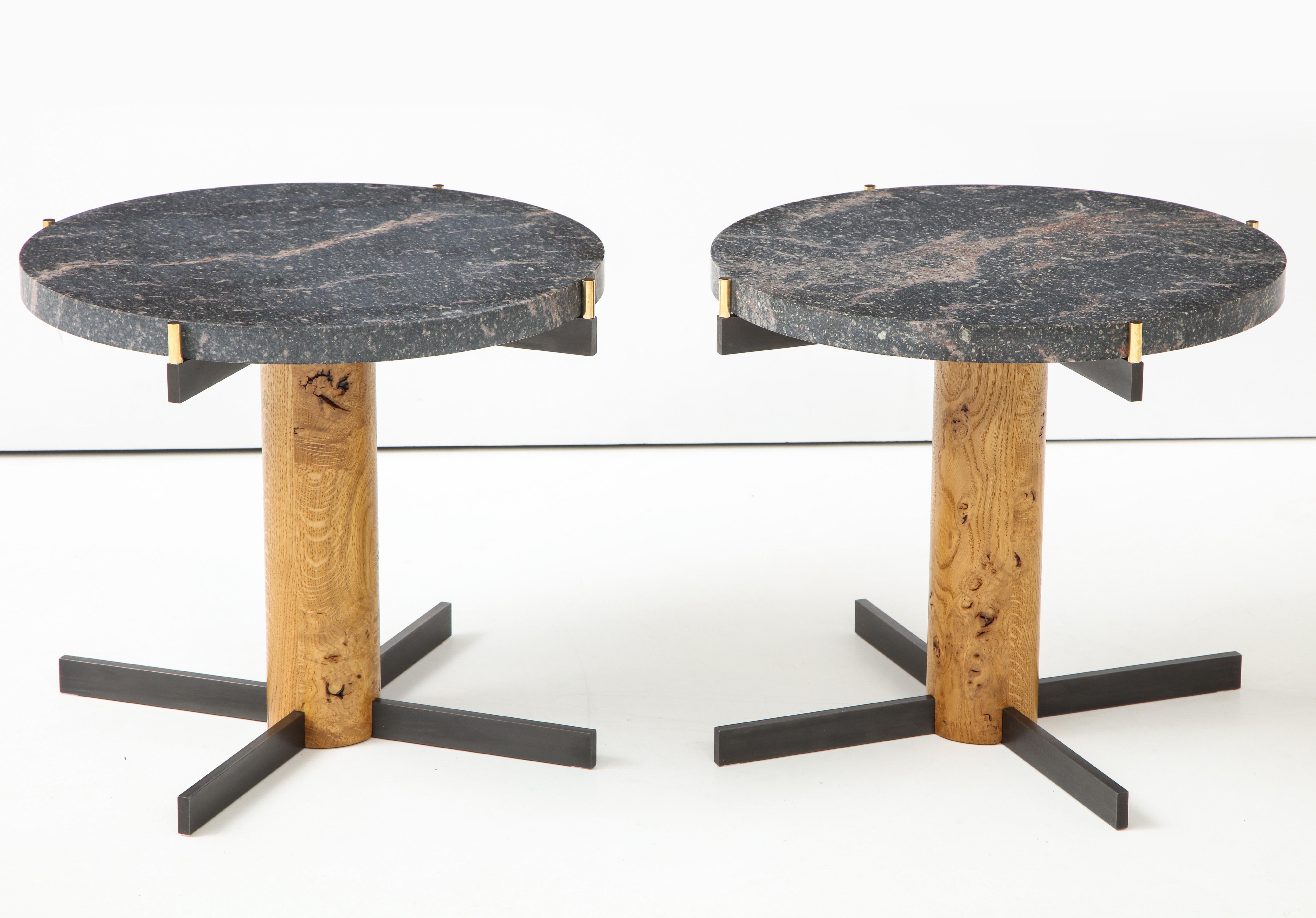 Danish Pair of R.B.Johansen Side Tables, circa 2000s