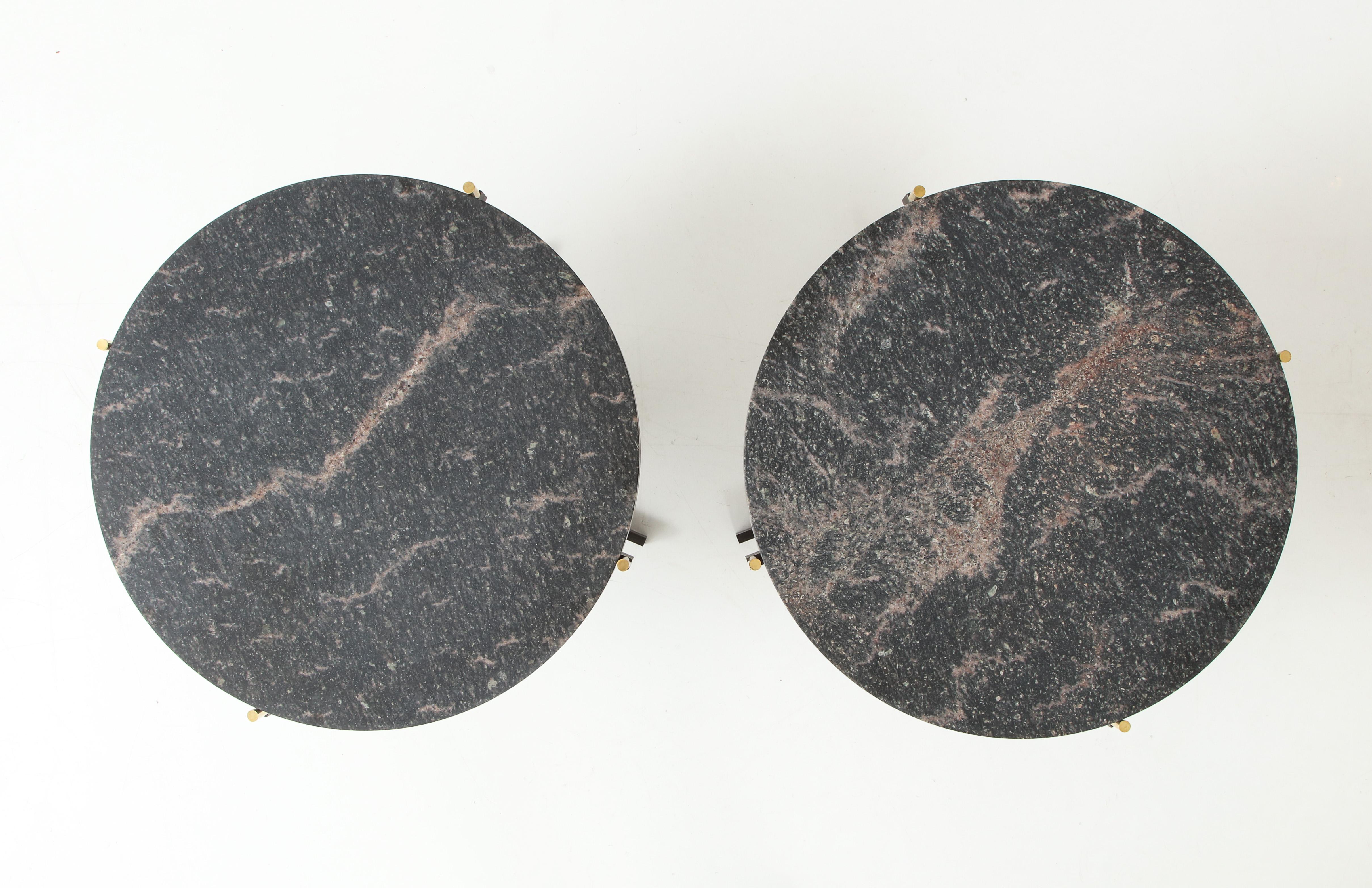 Pair of R.B.Johansen Side Tables, circa 2000s In Excellent Condition In New York, NY
