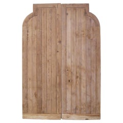 Pair of Reclaimed Arched Pine Church Doors