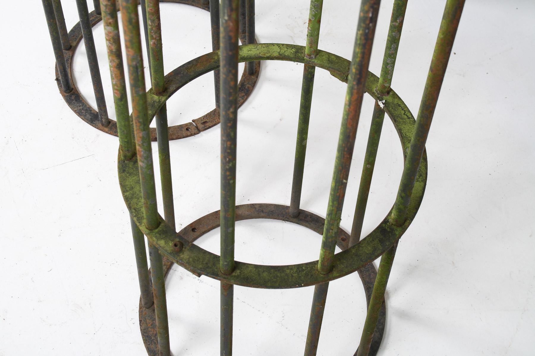 A Pair of Reclaimed Iron Tree Guards Garden Trellis Topiary Frames For Sale 4