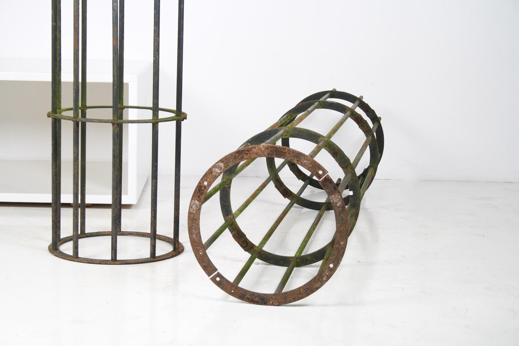 A Pair of Reclaimed Iron Tree Guards Garden Trellis Topiary Frames For Sale 7