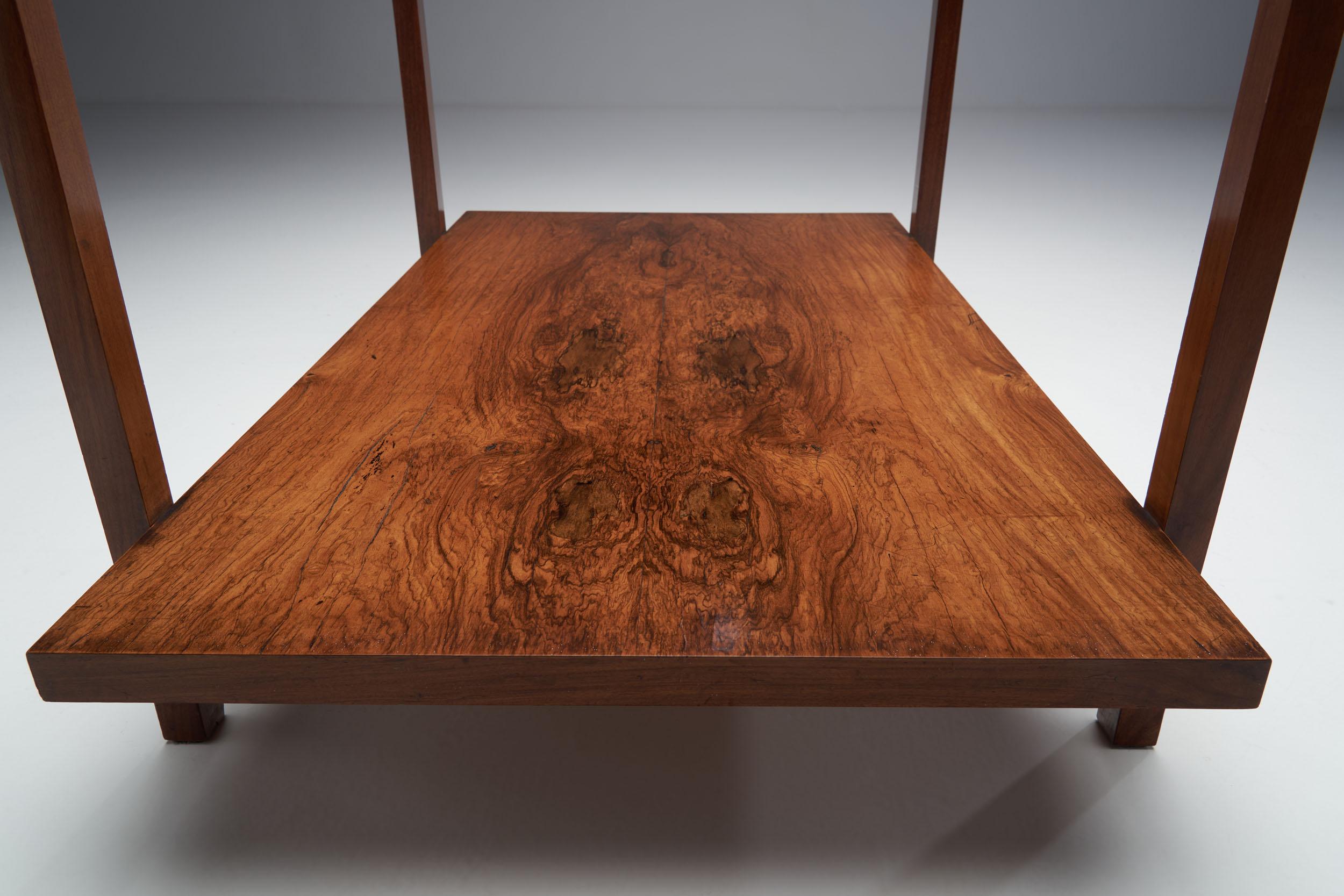 A Pair of Rectangular Branco and Preto Side Tables in Caviuna Wood, Brazil 1960s 10