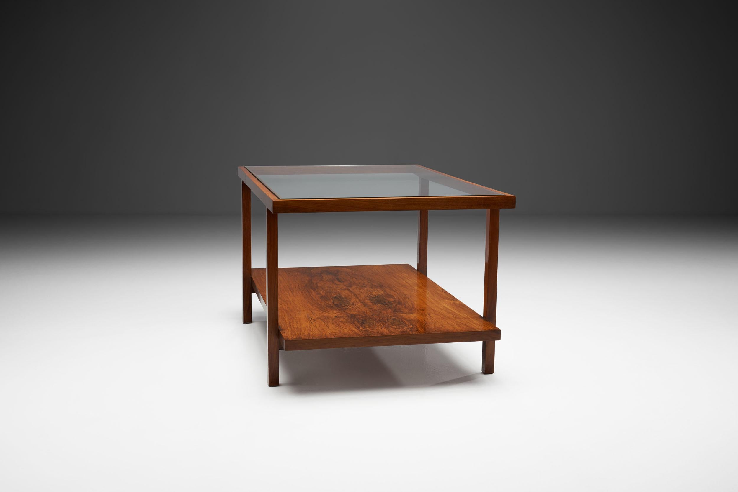 A Pair of Rectangular Branco and Preto Side Tables in Caviuna Wood, Brazil 1960s 2