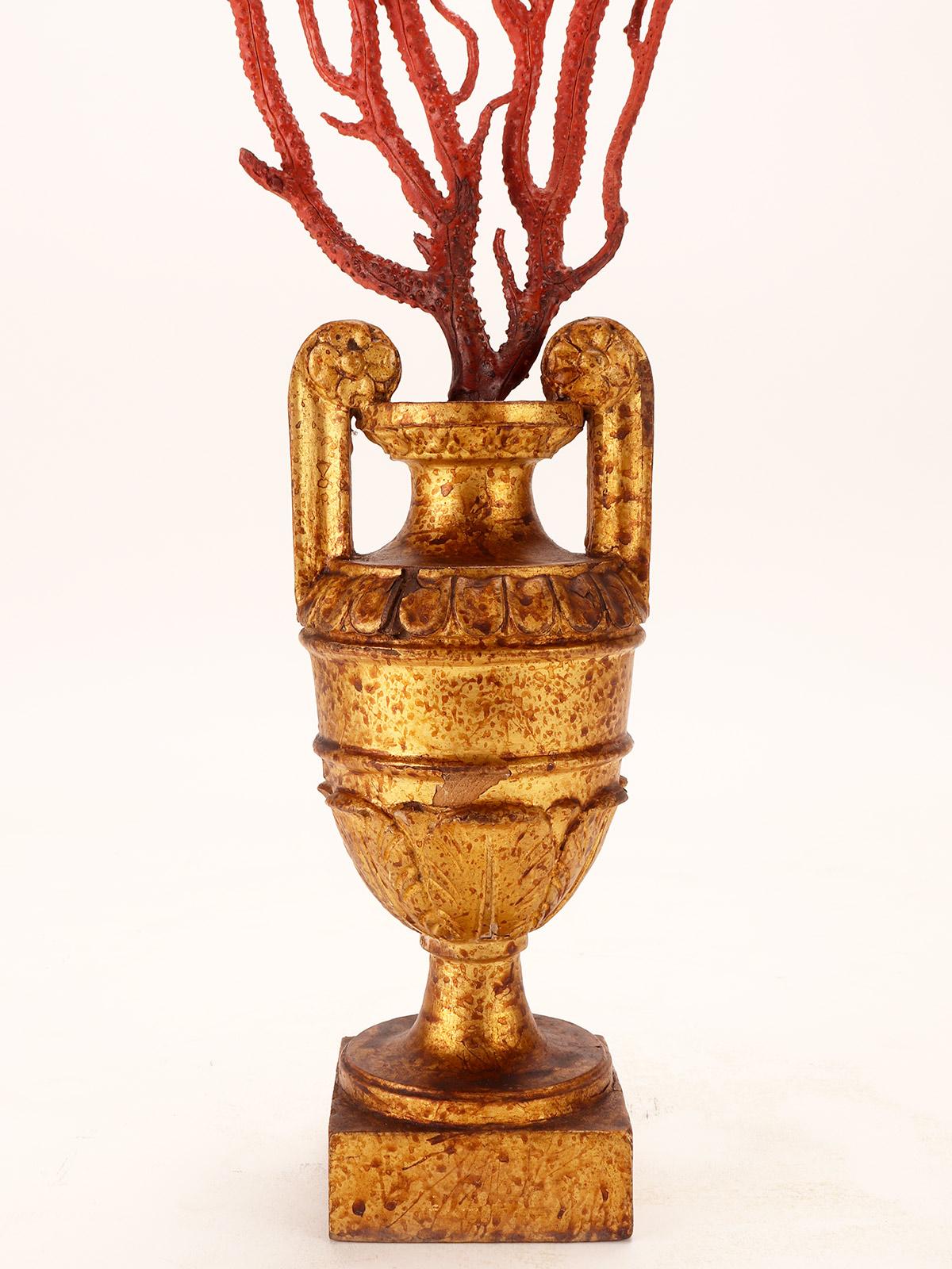 Italian Pair of Red Gorgonian Branches, Italy, 1870