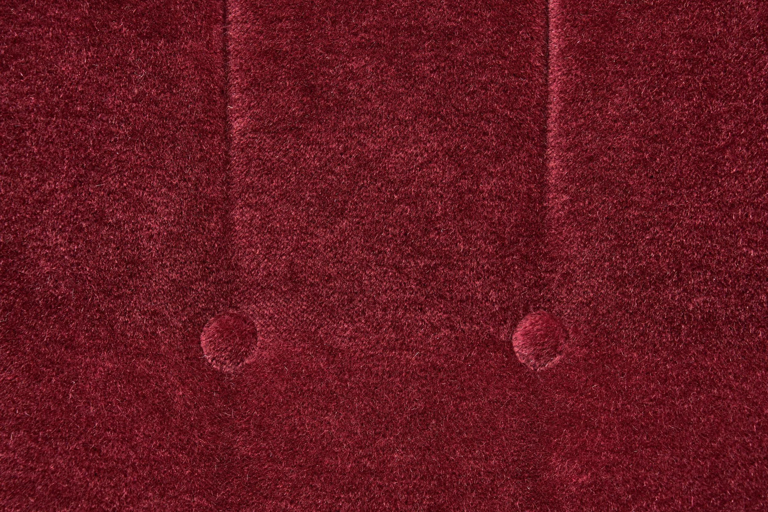 A Pair of Red Mohair Armchairs, Europe 1930s 8