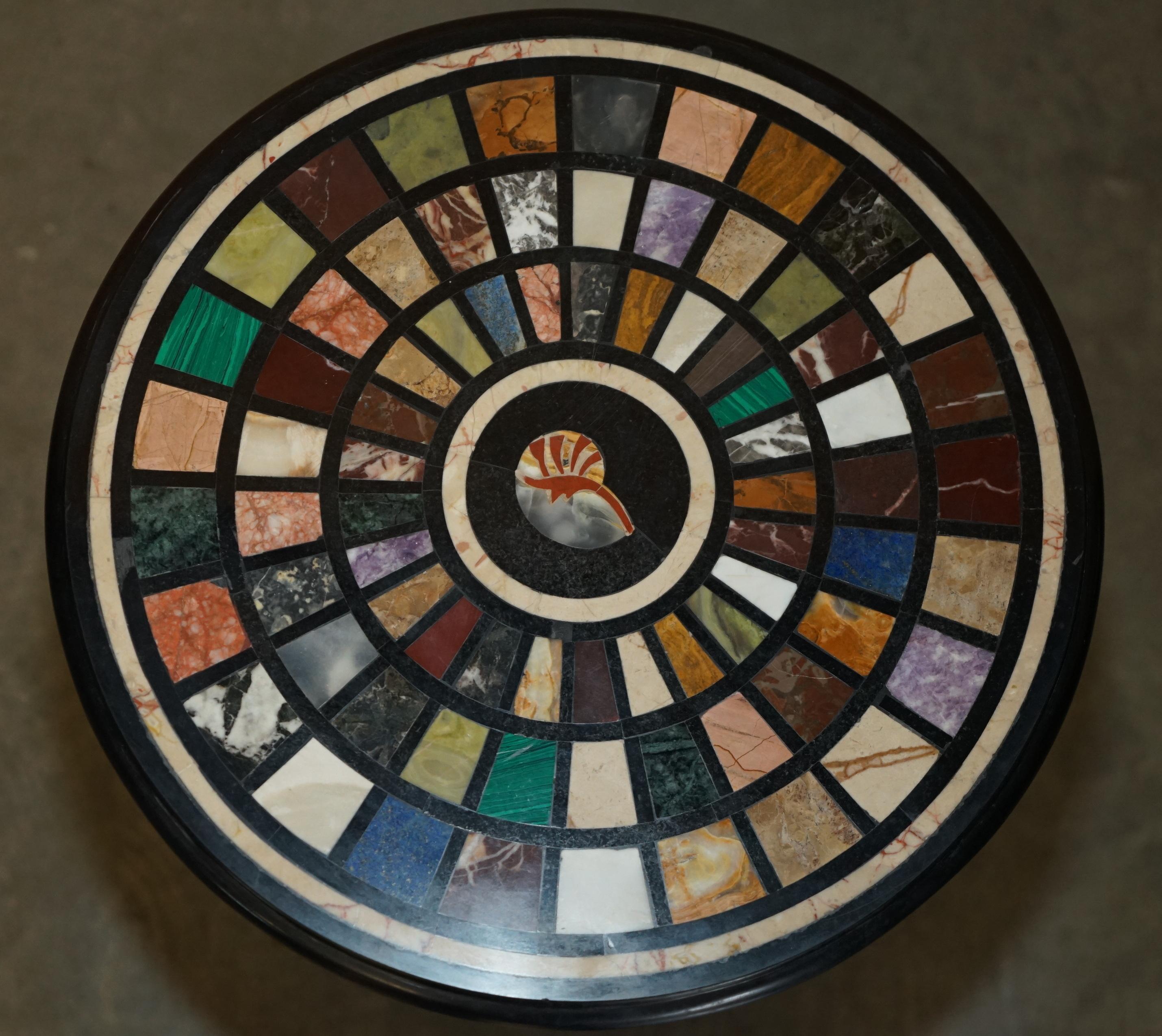 EIN Pärchen REGENCY 1810 SPECiMEN MARBEL PIETRA DURA & HARDWOOD OCCASIONAL TABLES im Angebot 6