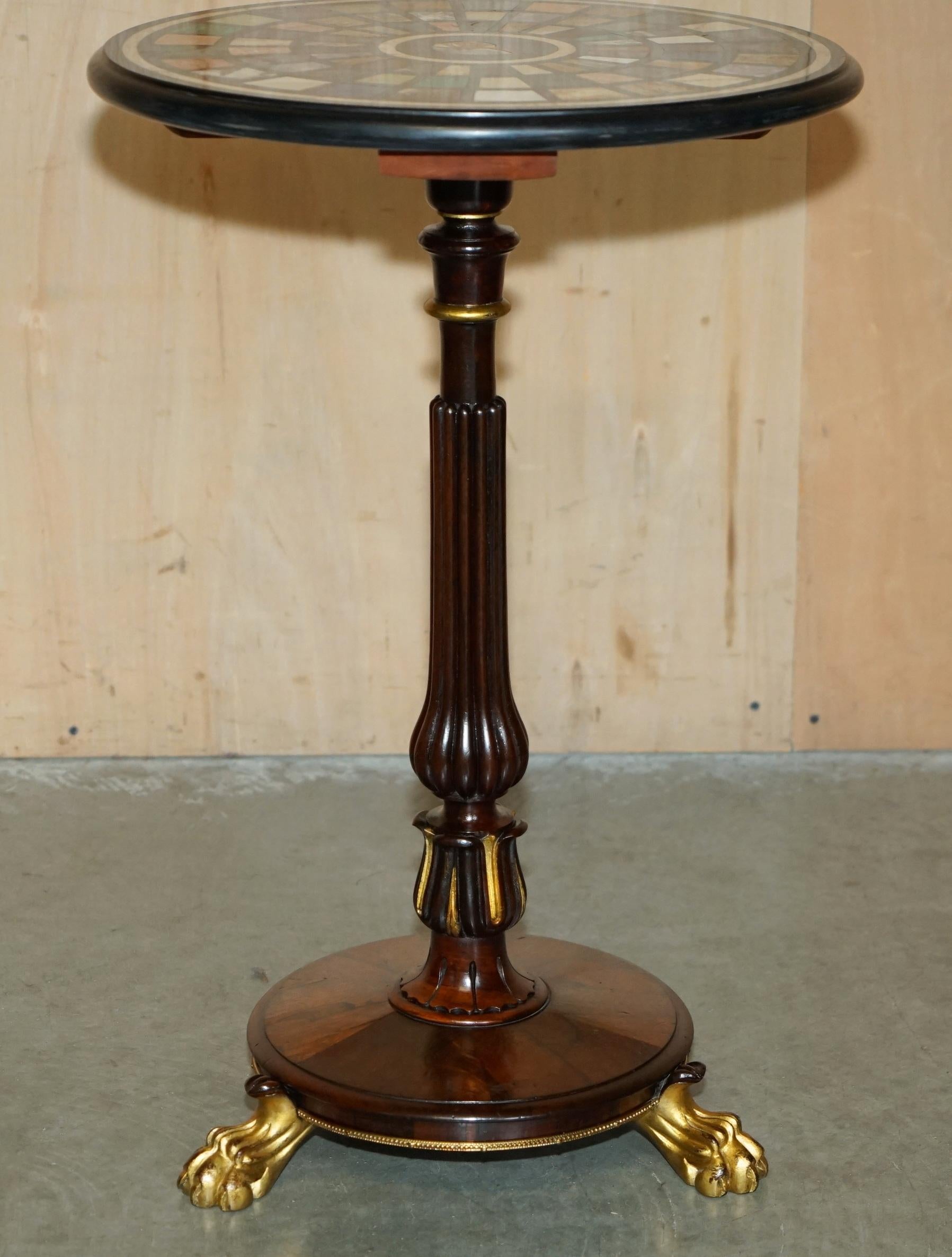 EIN Pärchen REGENCY 1810 SPECiMEN MARBEL PIETRA DURA & HARDWOOD OCCASIONAL TABLES im Angebot 10