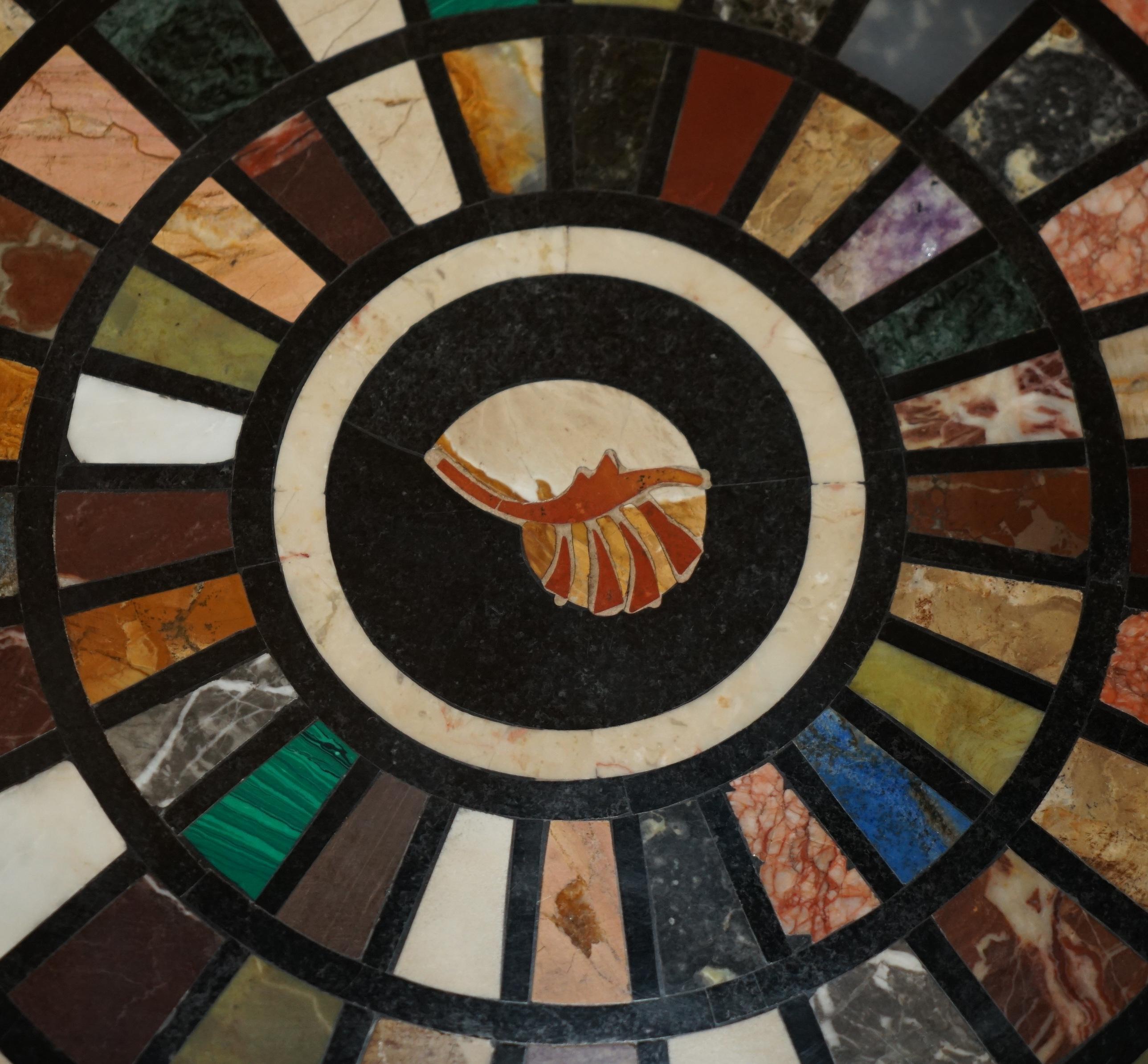 EIN Pärchen REGENCY 1810 SPECiMEN MARBEL PIETRA DURA & HARDWOOD OCCASIONAL TABLES im Zustand „Gut“ im Angebot in West Sussex, Pulborough