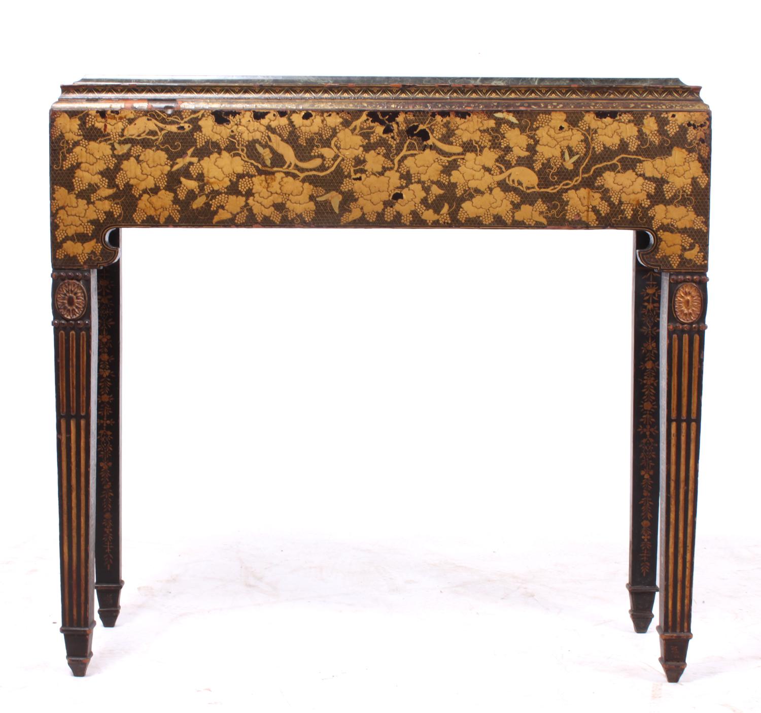 British Pair of Regency Chinoiserie Side Tables, circa 1820