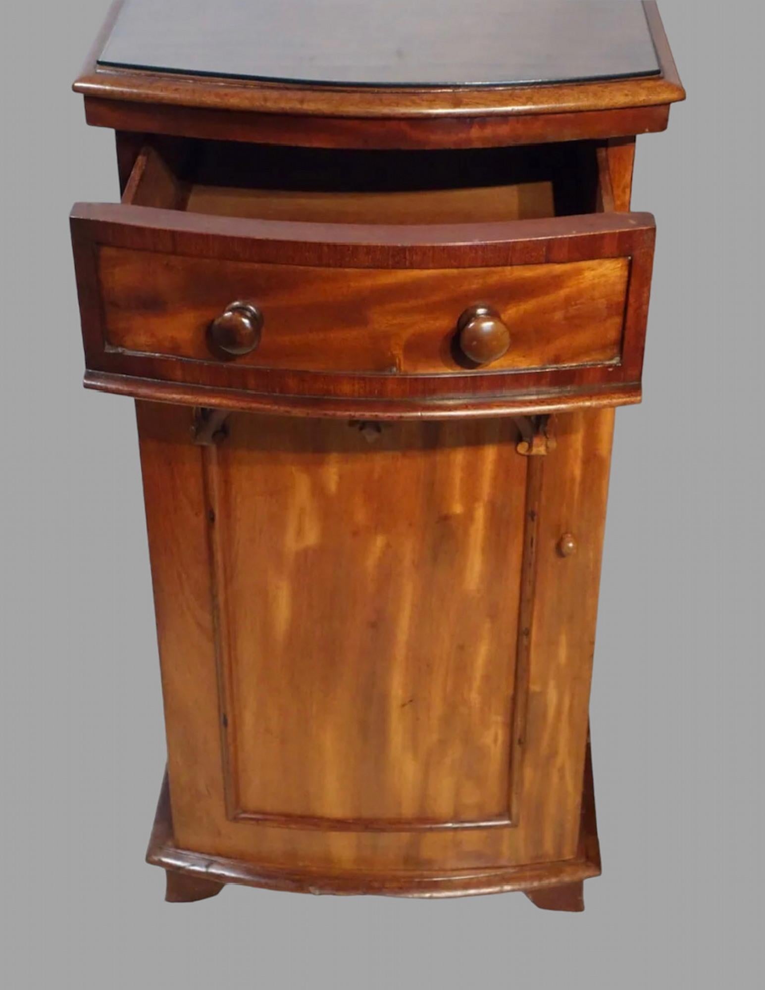 Early 19th Century Pair of Regency Mahogany Bedside Cabinets For Sale