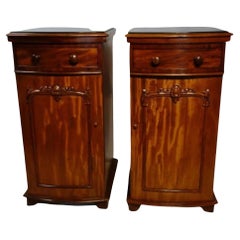 Antique Pair of Regency Mahogany Bedside Cabinets