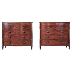 Antique A Pair of Regency Mahogany Chest of Drawers