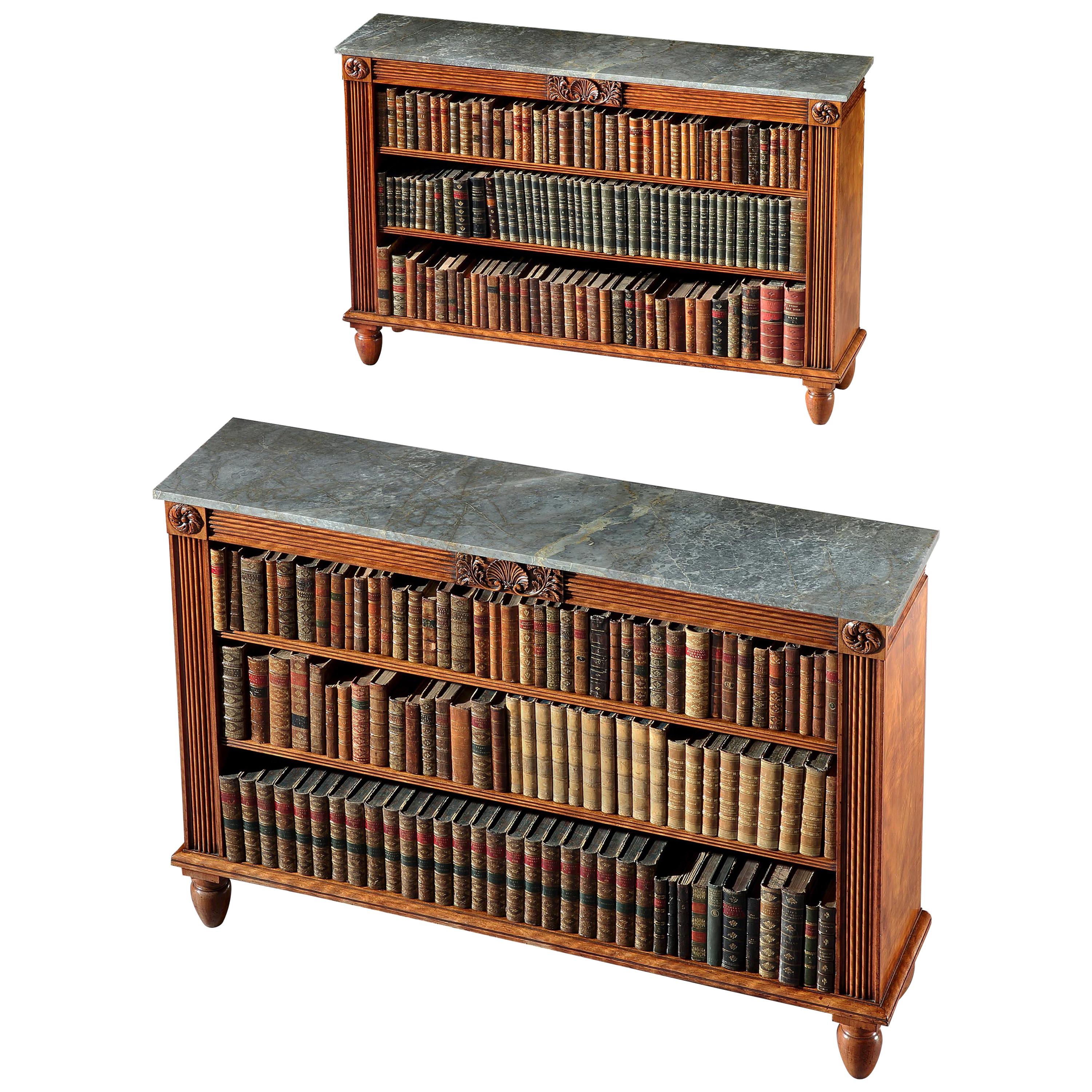 Pair of Regency Open Bookshelves