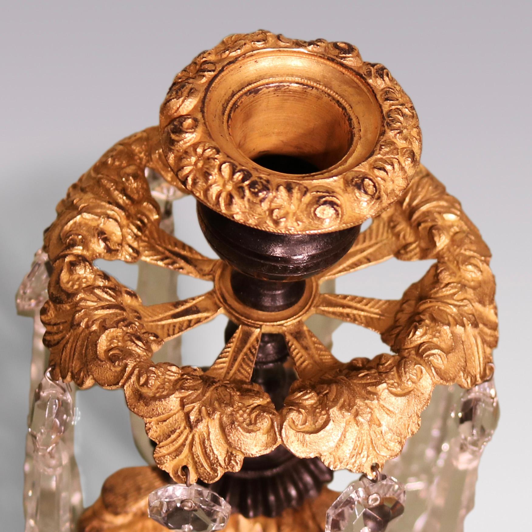 Ein Paar Grifflüsterer aus Bronze und Ormolu aus der Regency-Zeit (Englisch) im Angebot