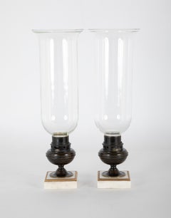 Pair of Regency Photophores Formerly Oil Lamps