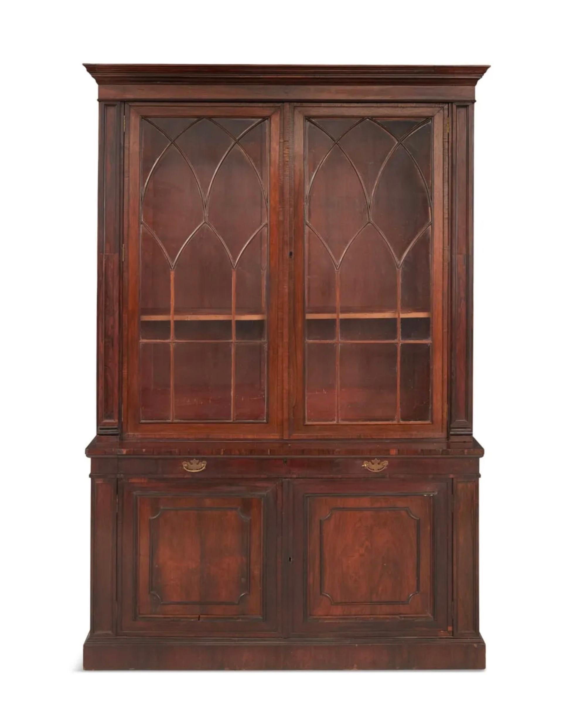 A Pair of Regency Rosewood Bookcases For Sale at 1stDibs