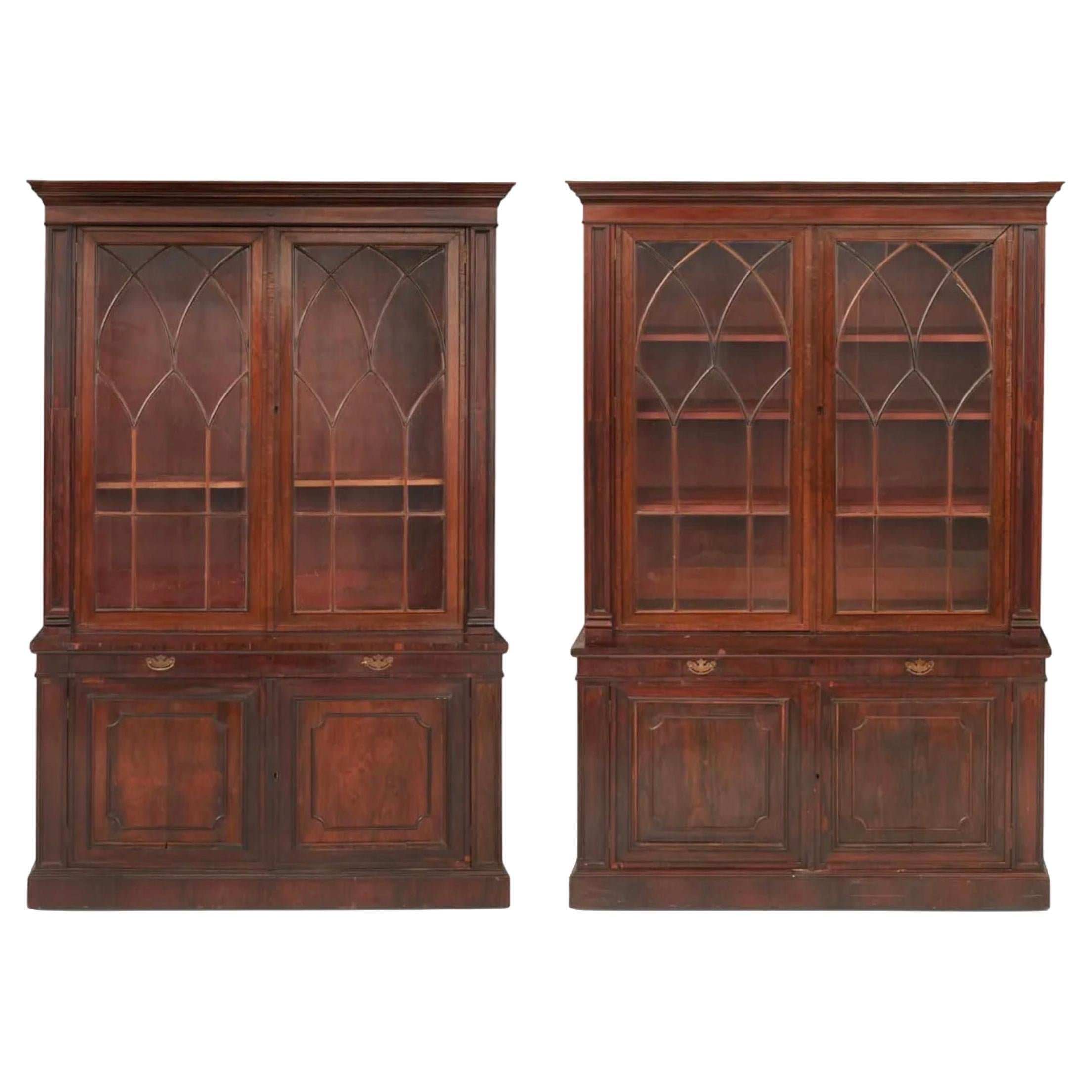 A Pair of Regency Rosewood Bookcases