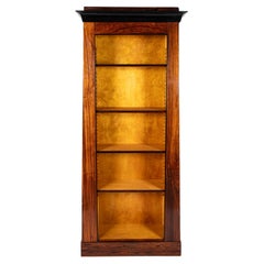 A Pair of Regency Style Rosewood Bookcases With Adjustable Shelves