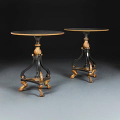 A Pair of Regency Style Tripod Occasional Tables