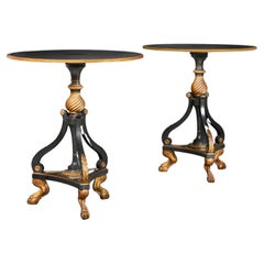 Antique A Pair of Regency Style Tripod Occasional Tables