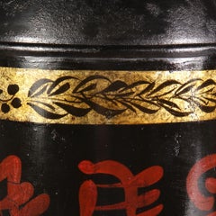 Pair of Regency Tea Canisters with Chinese Script, Now as Table Lamps