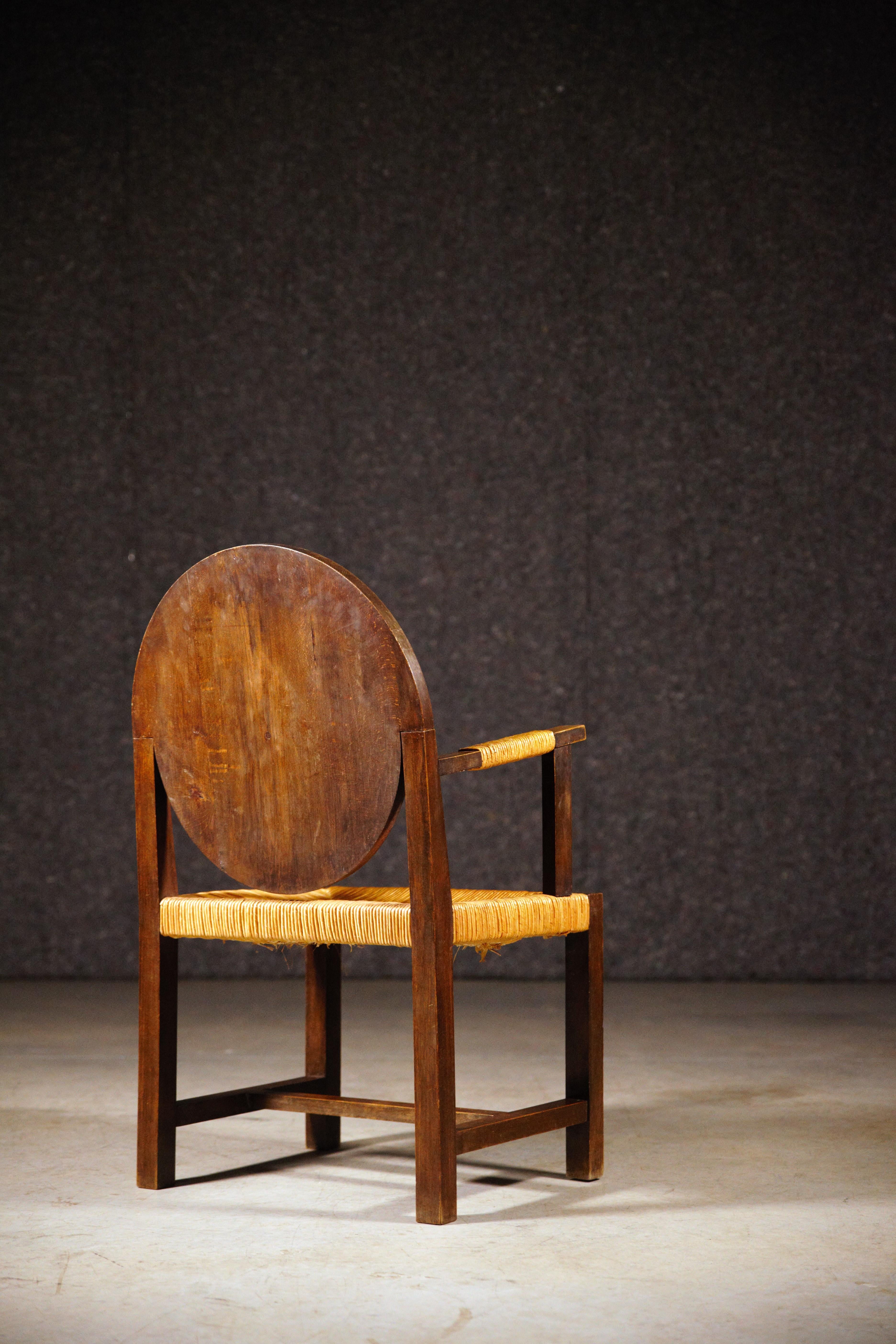 Paire de fauteuils régionalistes de Benjamin Gomez, France, années 1940 en vente 3
