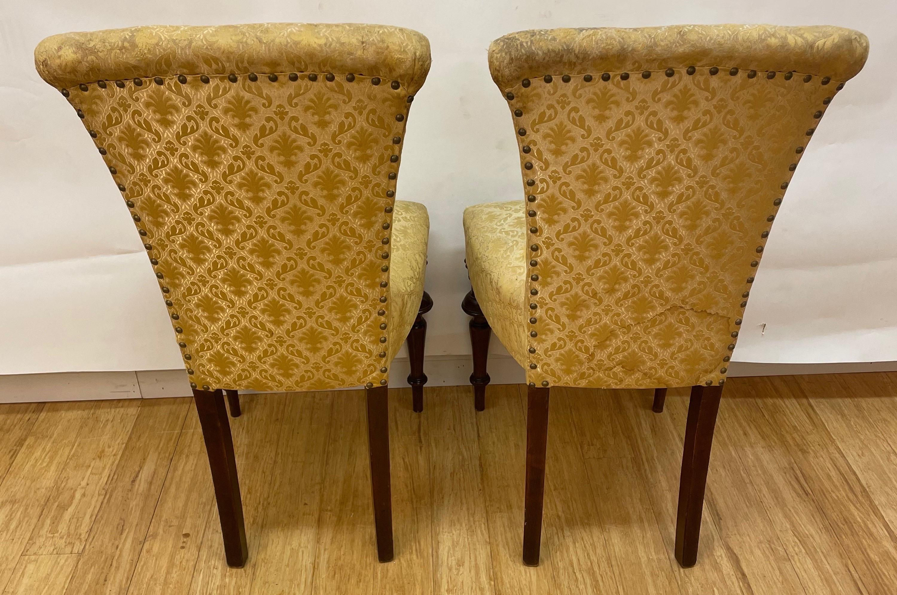 Swedish Pair of Renaissance Revival Sidechairs